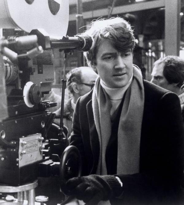 David Lynch on the set of "The Elephant Man" in 1980.